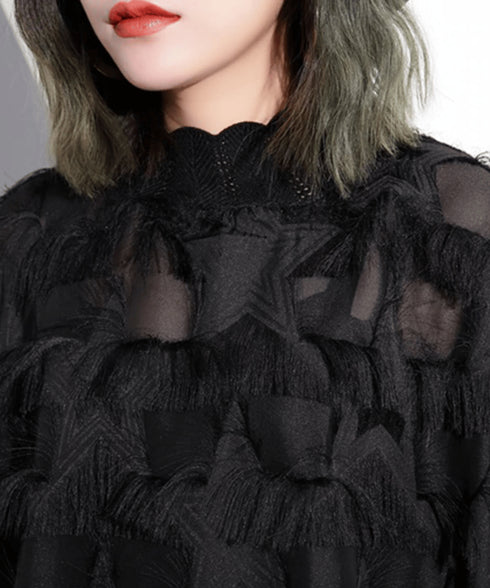 Tassel See-Through Dress